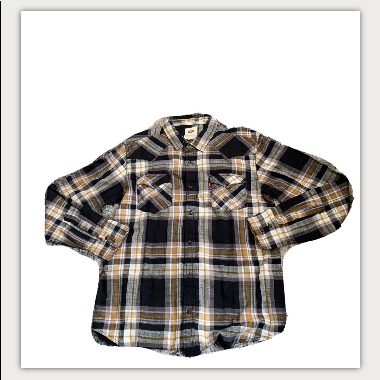 Levis Plaid Western Shirt Nwt Size Large